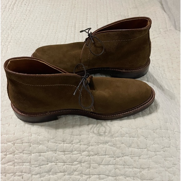 MEN’S ALDEN UNLINED CHUKKA SNUFF SUEDE SHOES 8.5 B/D. ENC - Picture 2 of 14
